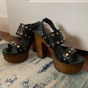 ♡ Steve Madden Lizette black chunky heels